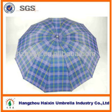 25 &quot;Check Satin Regenschirm mit 12 Panels (12K Umbrella)